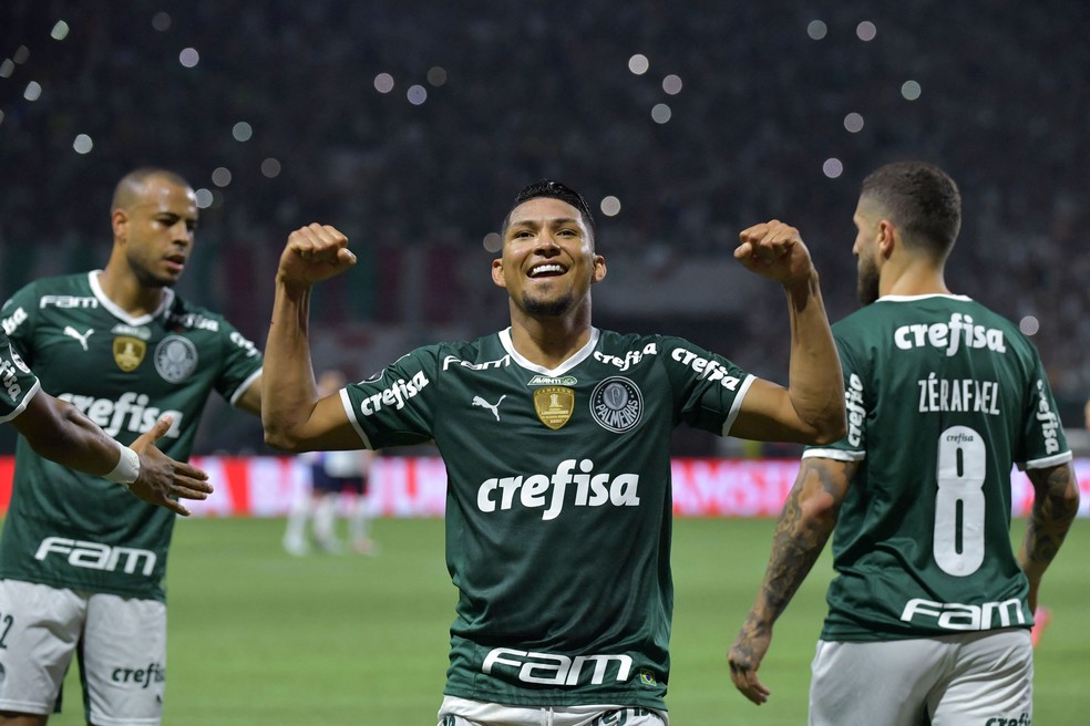 Rony se firmou como centroavante do Palmeiras sob o comando de Abel Ferreira — Foto: Nelson Almeida/AFP