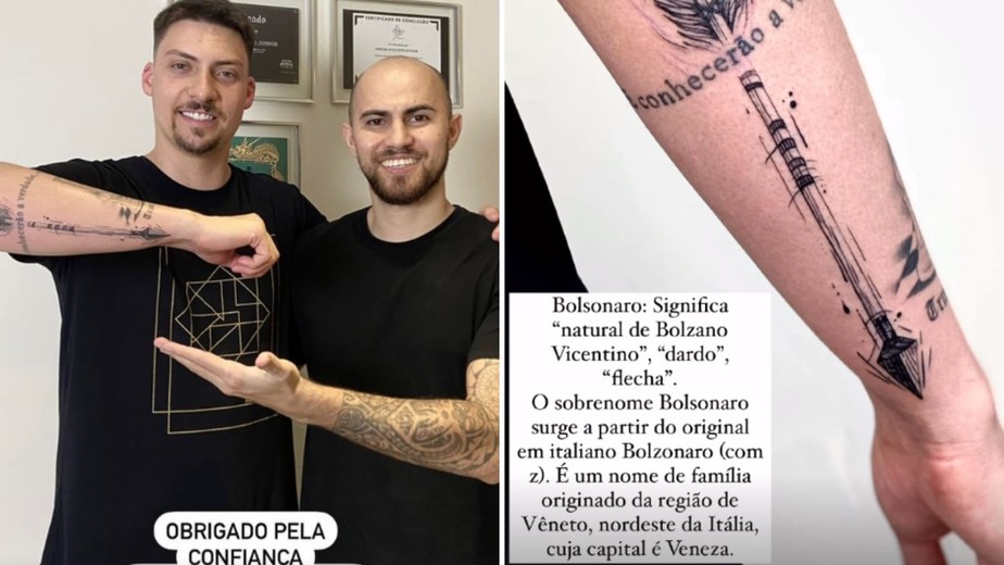 Otaku: filho 04 de Bolsonaro, Jair Renan tatua símbolo de Naruto. Veja