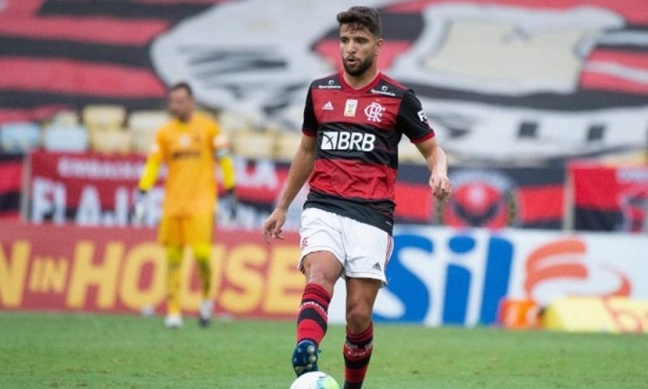 Também revelado na base do Flamengo, o meia Pepê assinou em 2021 um contrato com Cuiabá válido por três anos  — Foto: Alexandre Vidal / Flamengo