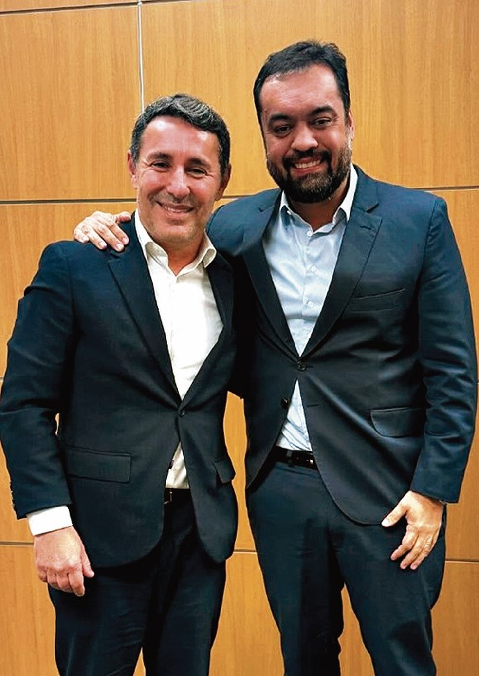 Antonio Carlos dos Santos and Cláudio Castro: the financial director worked to contribute to the Master — Photo: Reproduction