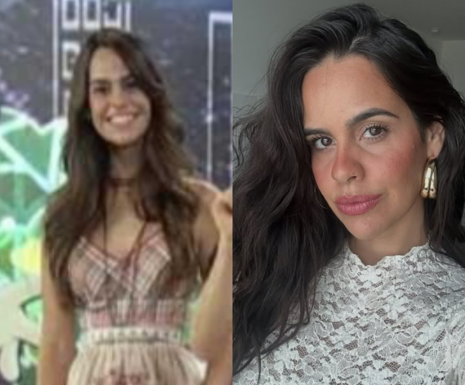 Eline Porto apresentou em 2009. Além de atriz, ela também é como compositora e cantora nos dias de hoje. — Foto: Reprodução/TV Globo e Instagram