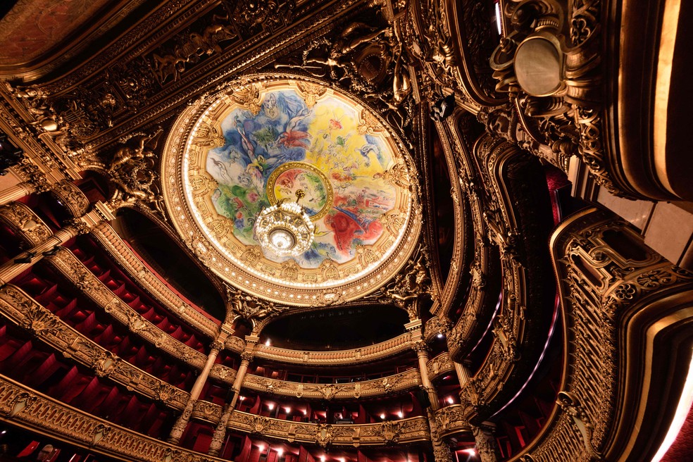 Monumento hist&oacute;rico em Paris, 'Casa do Fantasma da &Oacute;pera' completa 150 anos &mdash; Foto: Joel Saget/AFP