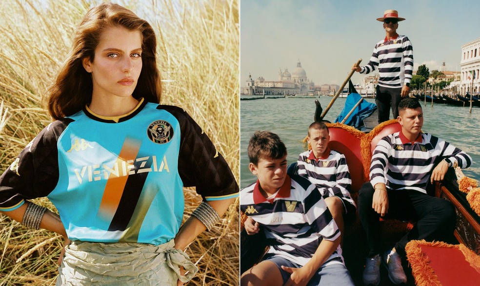 Uniformes alternativos do Venezia — Foto: Divulgação/Venezia