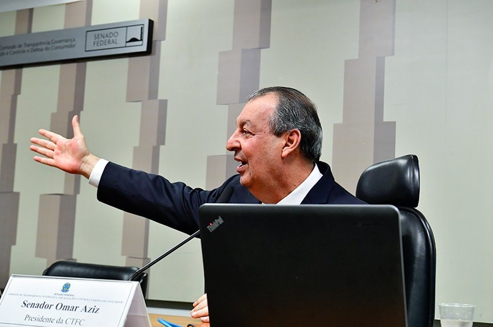 Omar Aziz apoia íntegra do texto aprovado na Câmara — Foto: Waldemir Barreto/Agência Senado