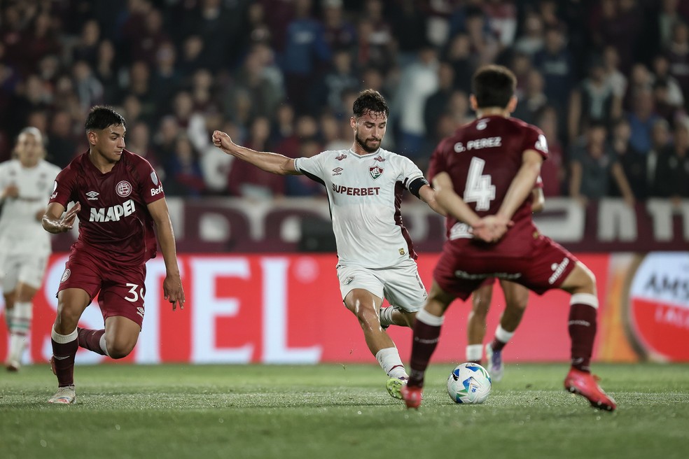 Fluminense sofreu gol do Lanús no fim — Foto: MARCELO GONÇALVES / FLUMINENSE