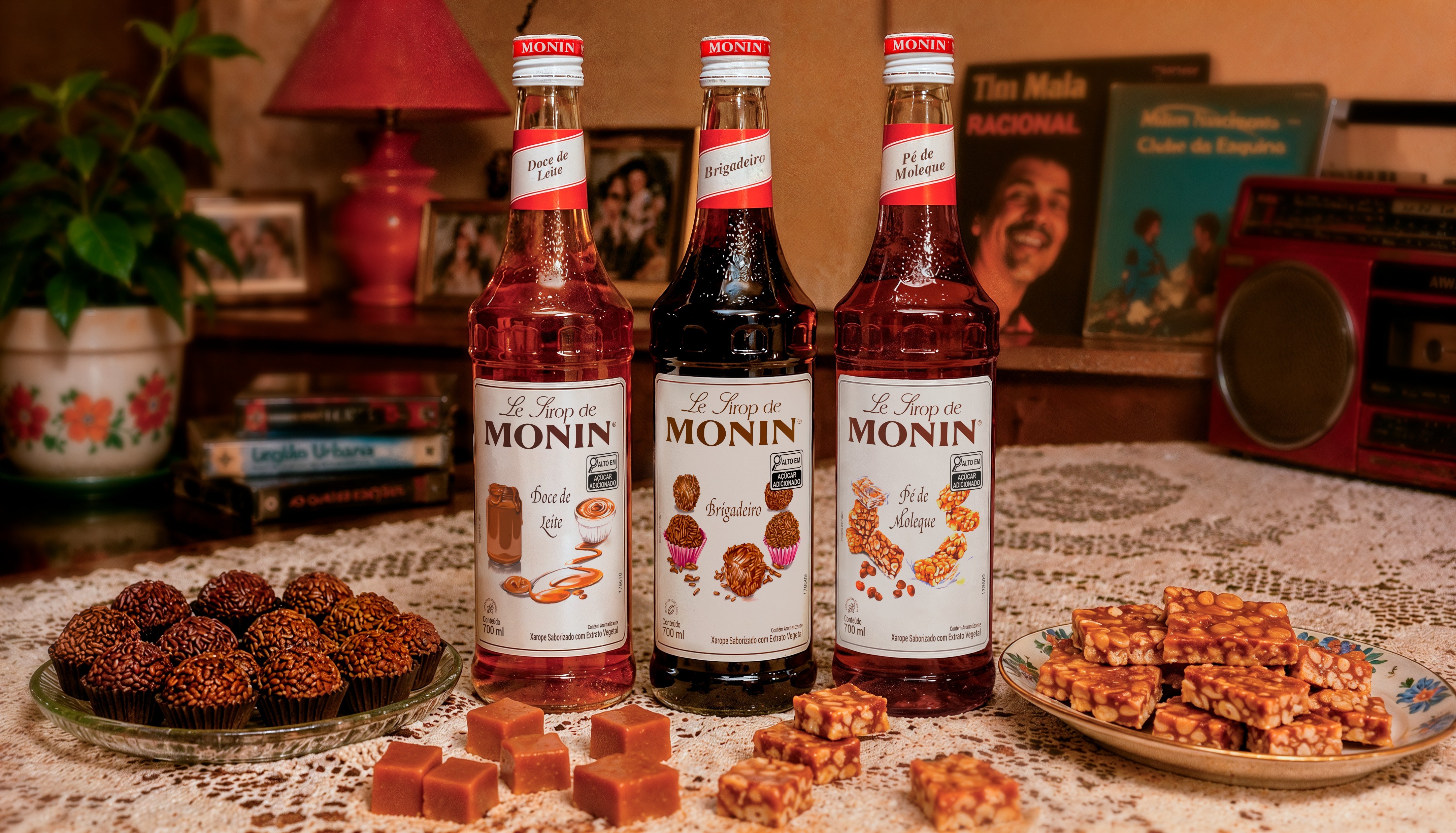 Monin lança xaropes nos sabores pé de moleque, brigadeiro e doce de leite