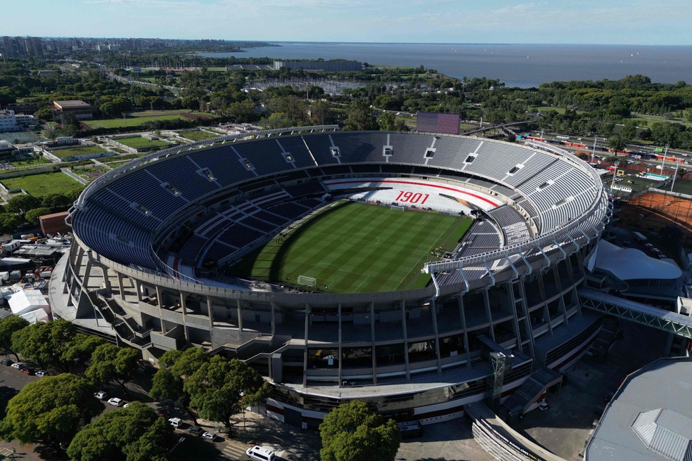 Estádio Monumental de Núñez, casa do River Plate — Foto: Luis Robayo/AFP