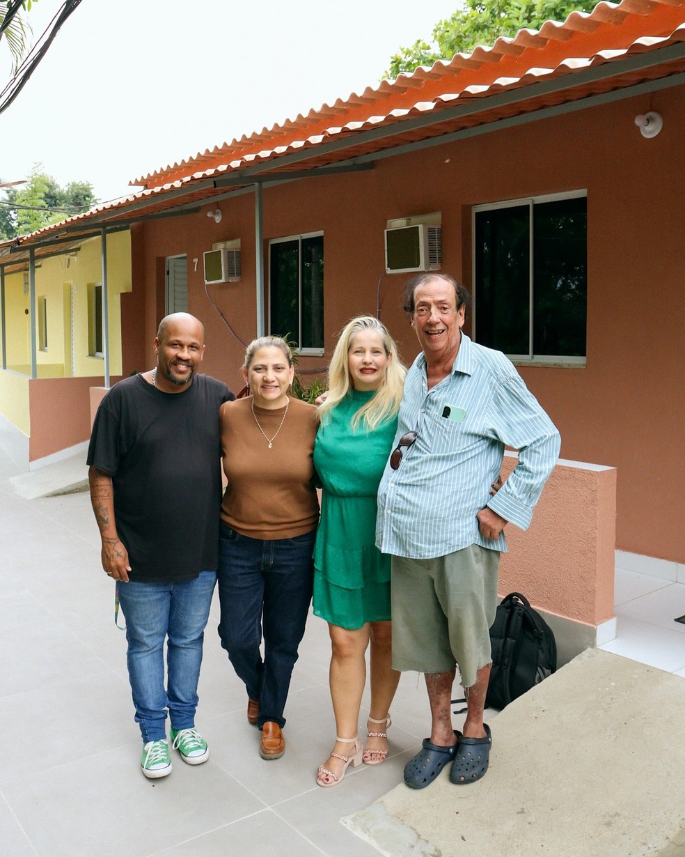 A nova casa de Marcos Oliveira, o Beiçola, mo Retiro dos Artistas — Foto: Michel Livera/Divulgação