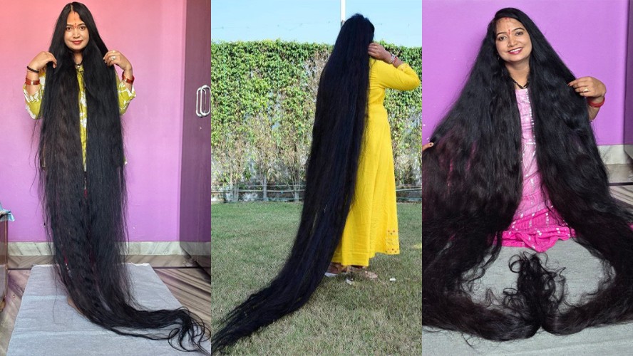 Mulher da Índia entra para o Guinness como dona do cabelo mais longo do mundo; veja o comprimento