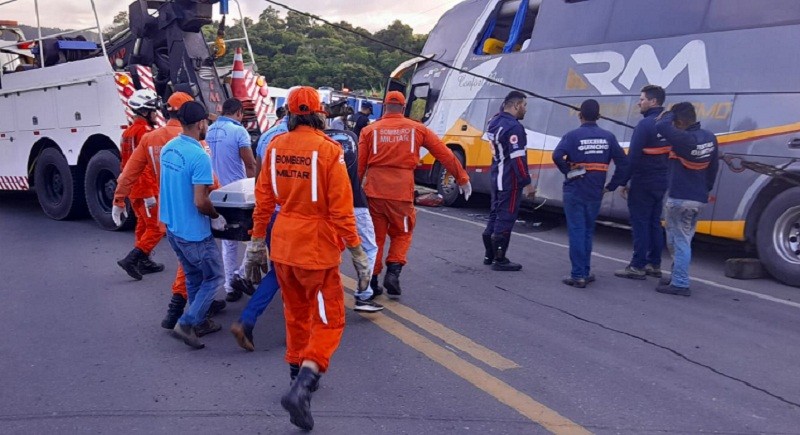 Oito pessoas morreram no local — Foto: Reprodução/Liberdade News