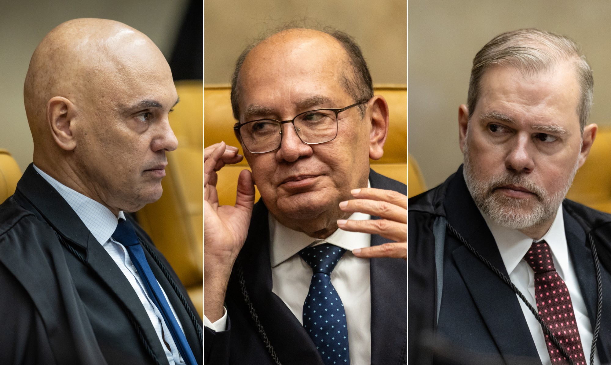 Cr&iacute;ticos de c&oacute;digo no STF, Moraes, Gilmar e Toffoli n&atilde;o informam cach&ecirc; de palestras