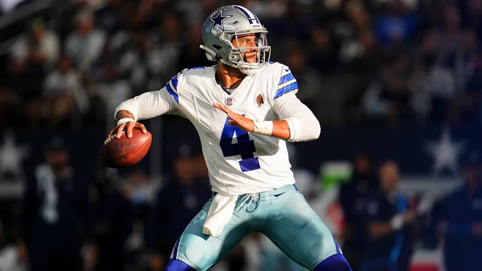 Dak Prescott é o jogador de futebol americano mais bem pago do mundo — Foto: Reprodução