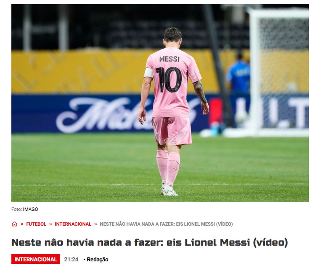 Jornais portugueses destacam 'magia' de Messi em derrota do Porto para ...