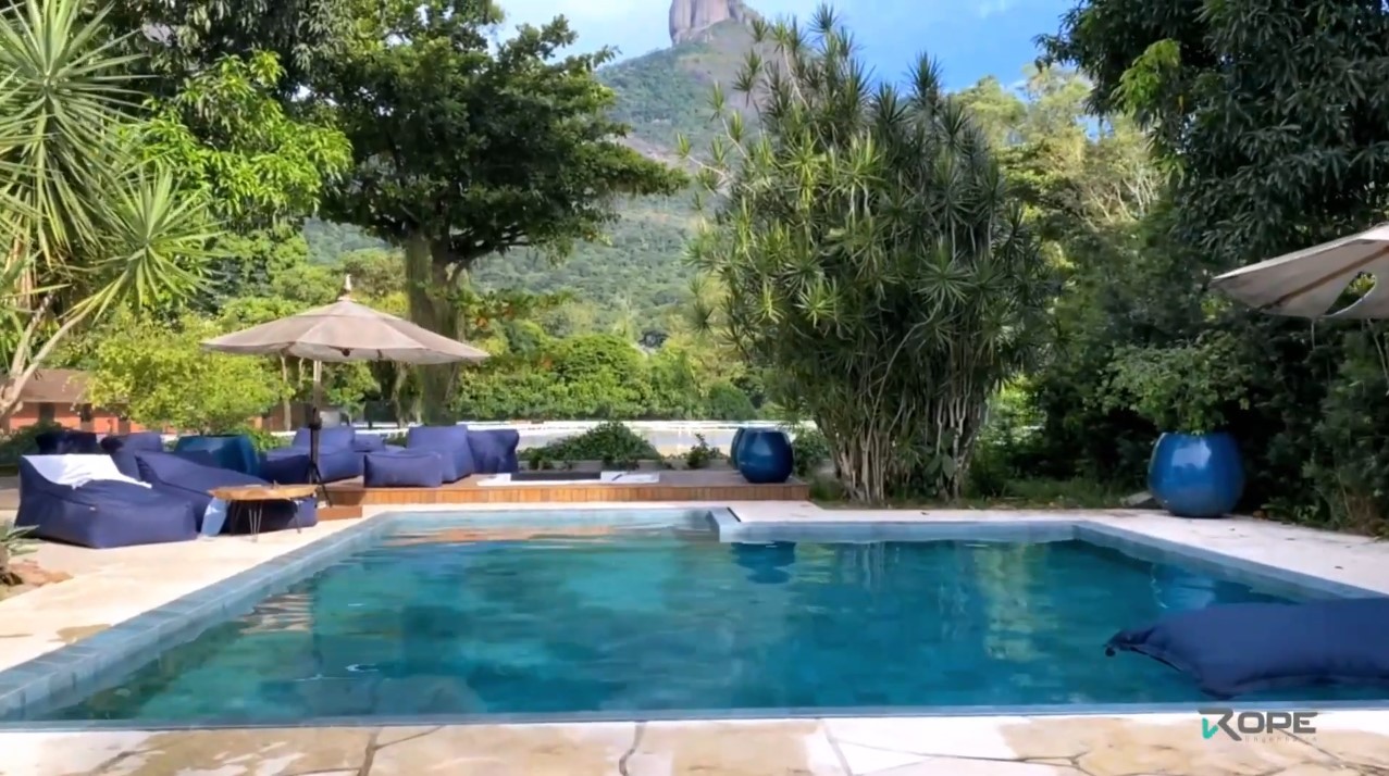 A casa de Aline Campos, no Itanhangá — Foto: Reprodução/YouTube/Rope Engenharia