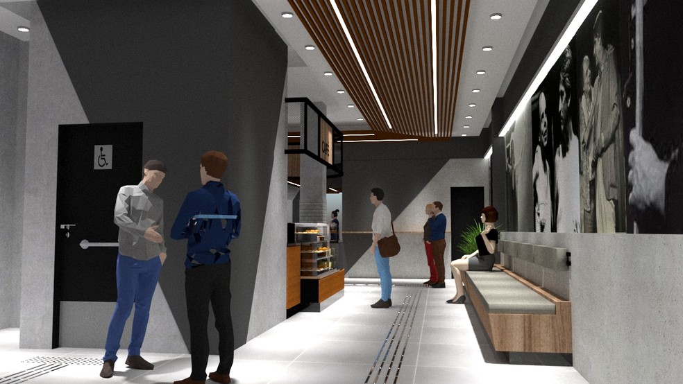 Teatro Ipanema.   O espaço   terá novo foyer, entre outras melhorias — Foto: Divulgação/Reprodução