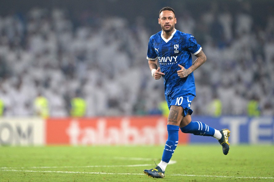 Neymar em campo pelo Al Hilal