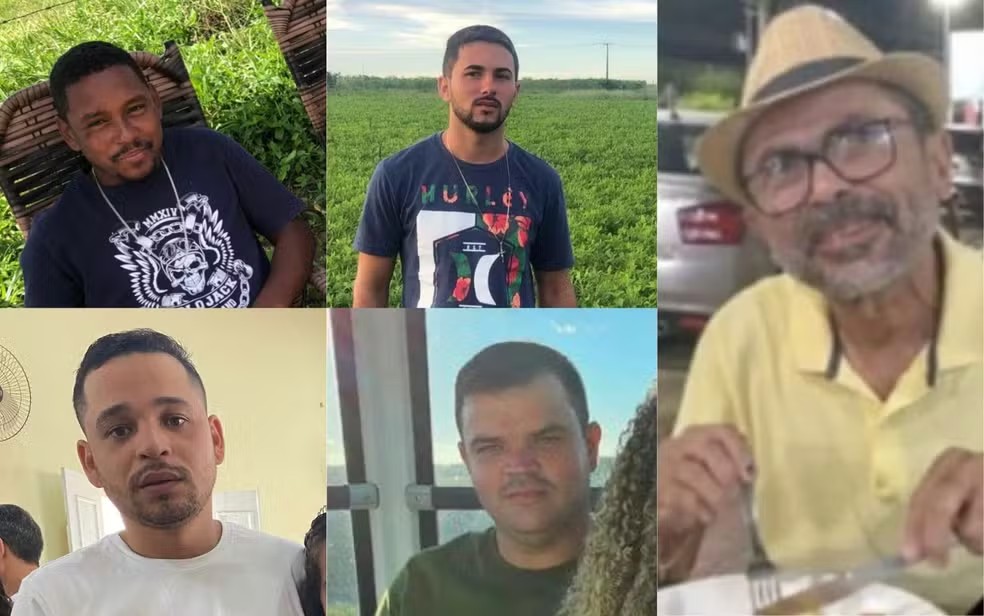 Cinco das seis vítimas de chacina em Sergipe foram identificadas — Foto: Reprodução