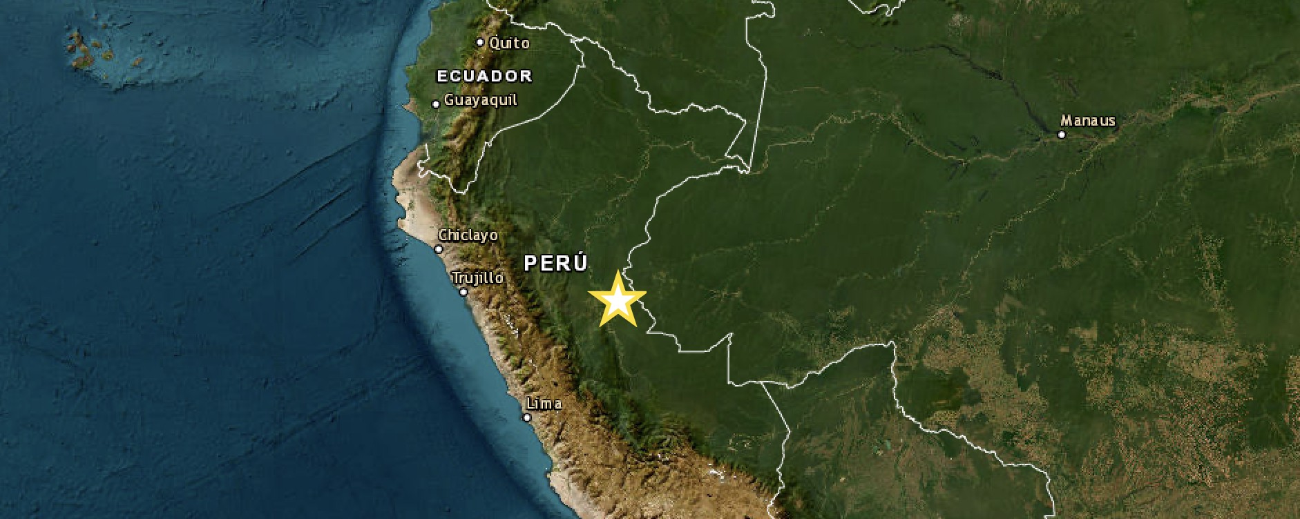 Terremoto de magnitude 5.7 é registrado perto da fronteira de Brasil e Peru - QTU Questões do Universo