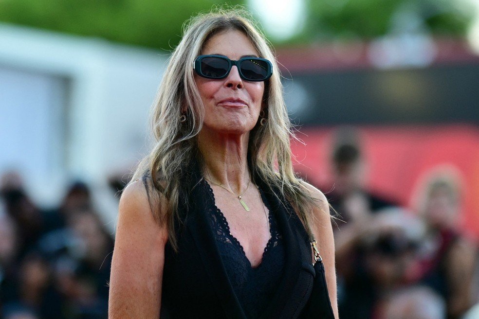 Kathryn Bigelow, diretora de'A house of dynamite', filme apresentado no Festival de Veneza — Foto: Tiziana Fabi/AFP