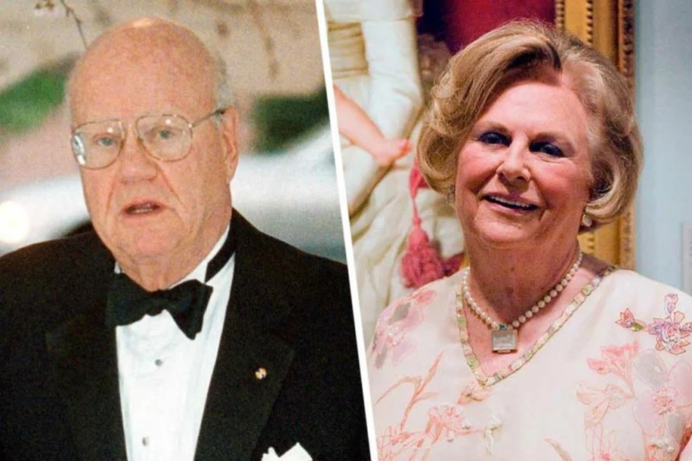 Os irmão Forrest Mars Jr. e Jacqueline Mars — Foto: Reprodução de internet