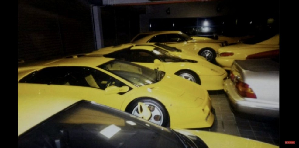 Sultão ainda é proprietário da maior coleção de carros particulares do mundo, com sua frota de mais de 7 mil veículos — Foto: Reprodução vídeo