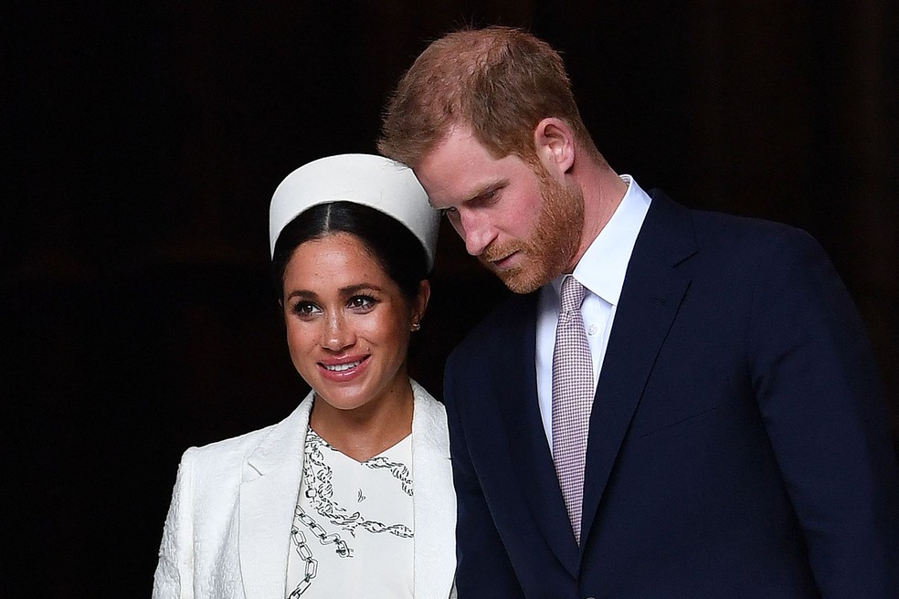 Presença de Harry e Meghan na coroação de Charles III ainda é incerta — Foto: Ben Stansall / AFP