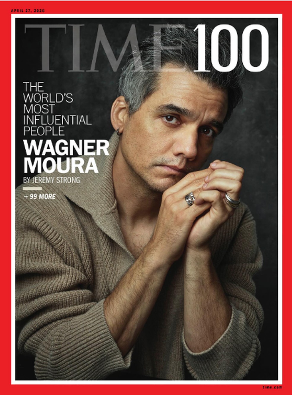 Wagner Moura na capa da Time — Foto: Divulgação