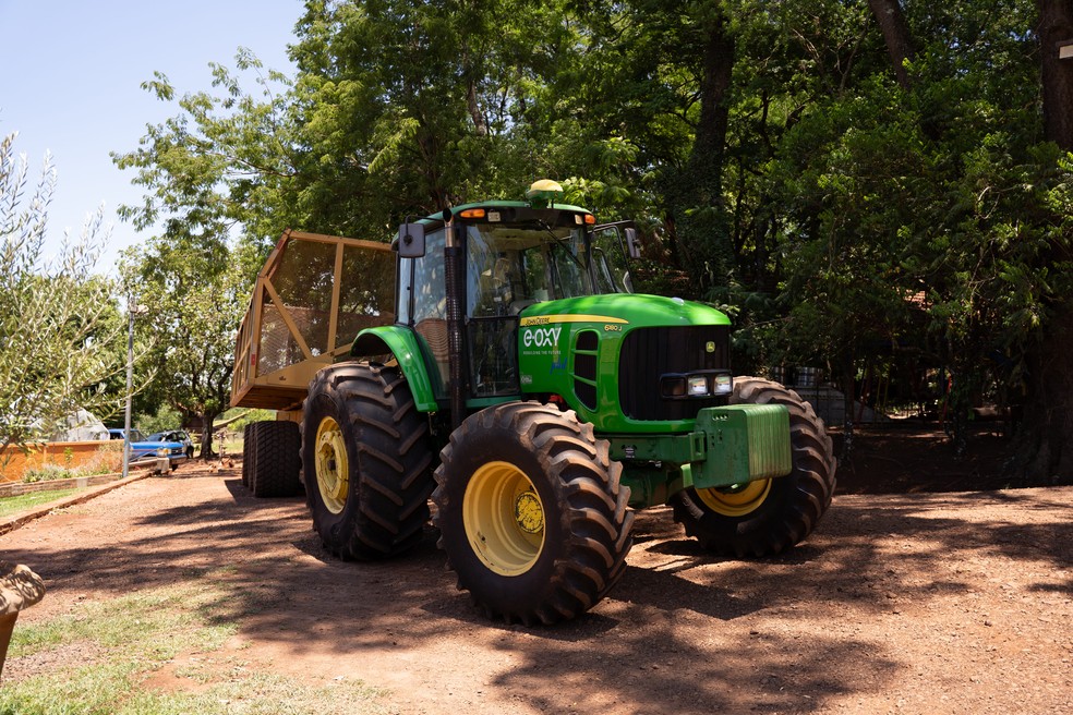 Trator a biocombustível da E-OXY — Foto: Divulgação