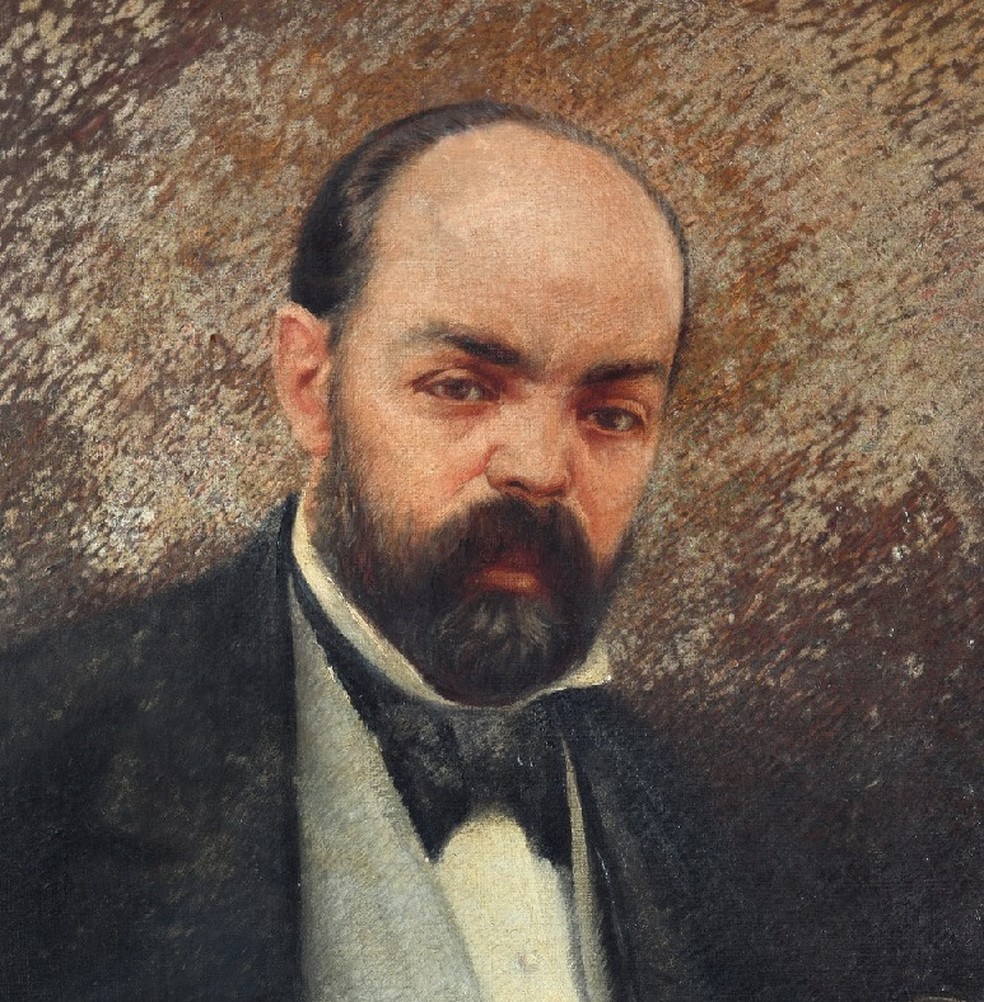 Pintor François-René Moreaux, óleo sobre tela, sem data, do artista Argemiro Cunha — Foto: Divulgação - Museu Imperial (acervo do Liceu de Artes e Ofícios-RJ)