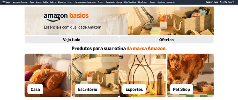 Marca própria da Amazon chega ao Brasil com produtos para casa, escritório, esportes e pet shop — Foto: Divulgação/Amazon