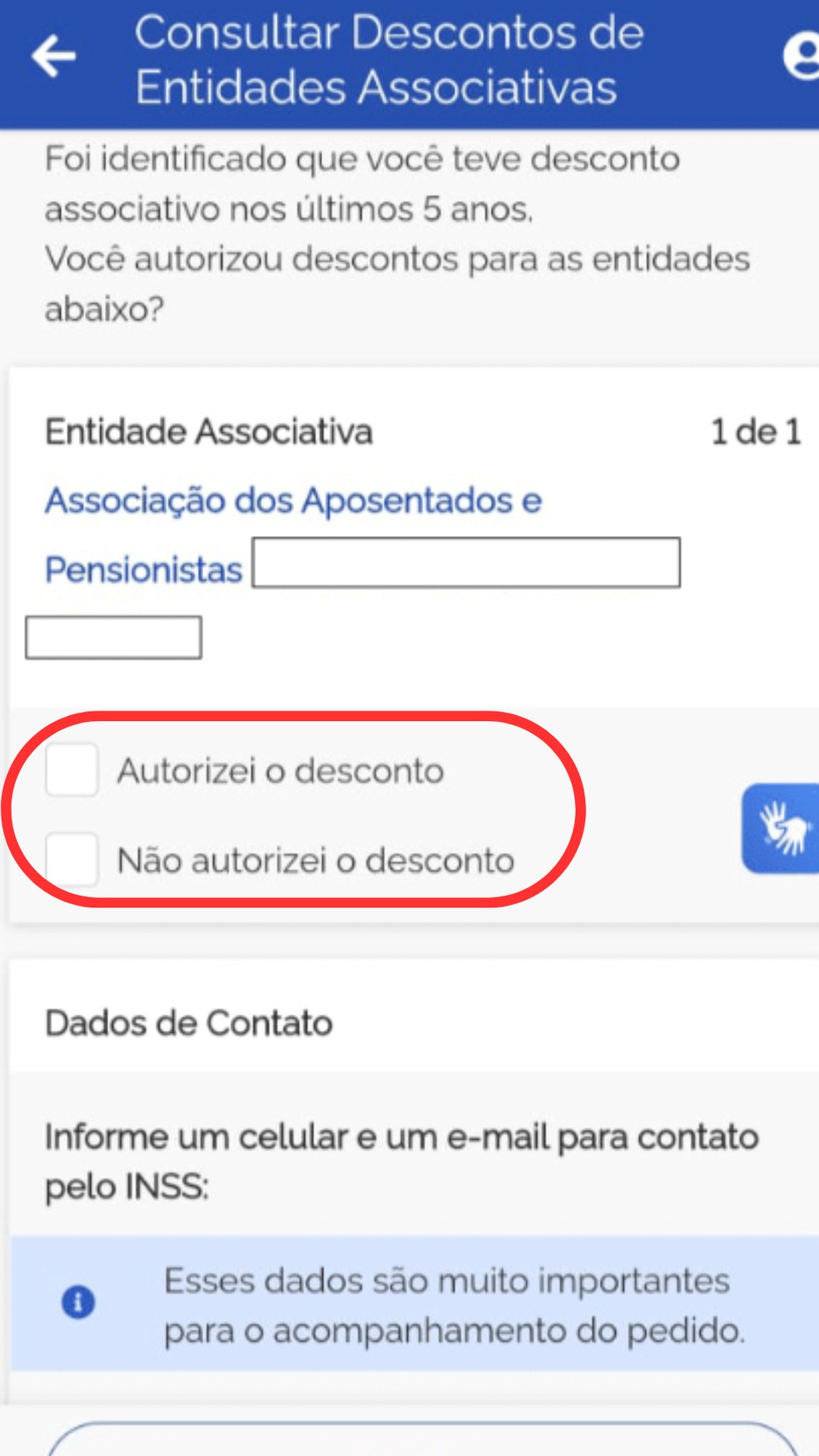 Confira o passo a passo para contestar a cobrança indenvida de assoicações pelo Meu INSS — Foto: Reprodução/Meu INSS