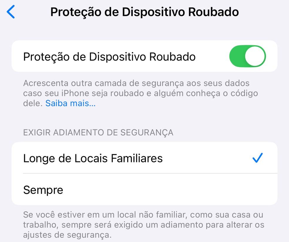 Apple testa novo iOS 26 com recursos contra roubo — Foto: Reprodução