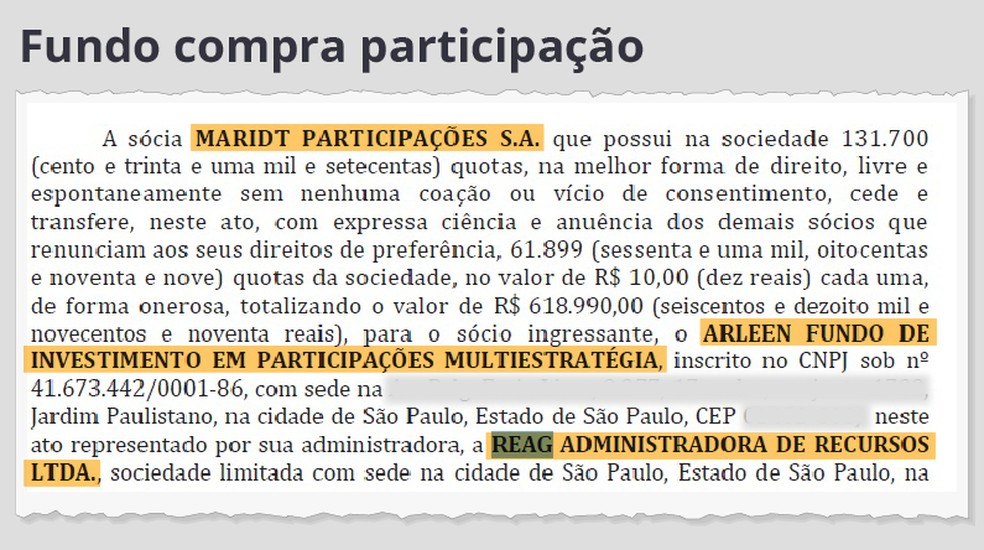 Fundo compra participação em resort de irmãos de Toffoli — Foto: Editoria de arte