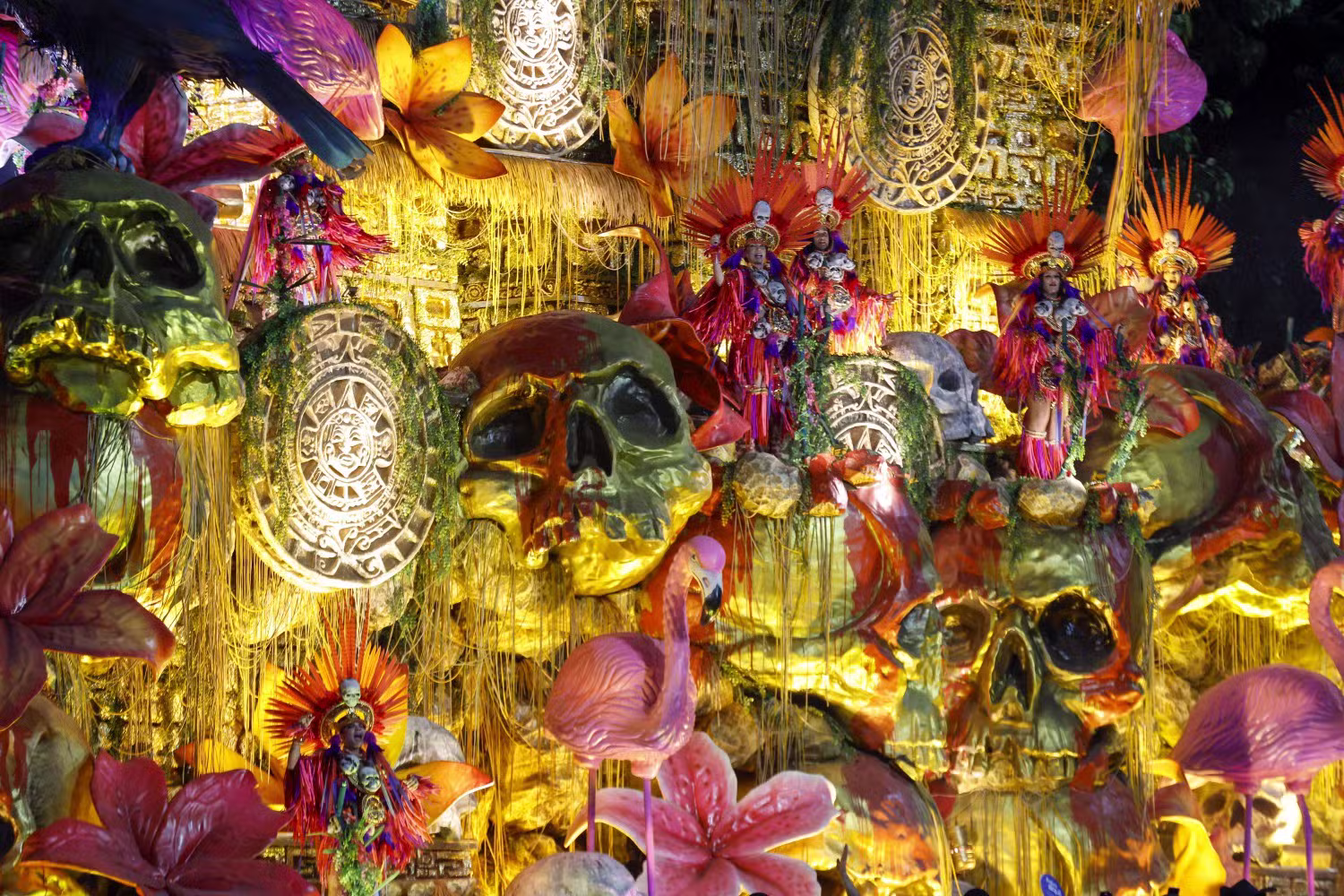 Desfile da Imperatriz Leopoldinense — Foto: Domingos Peixoto / Agência O Globo