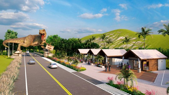 Cidade no Rio terá réplica de 40 metros de um Tiranossauro rex para 'receber' turistas