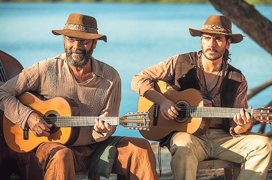 Amir e Gabriel Sater: pai e filho em “Pantanal”