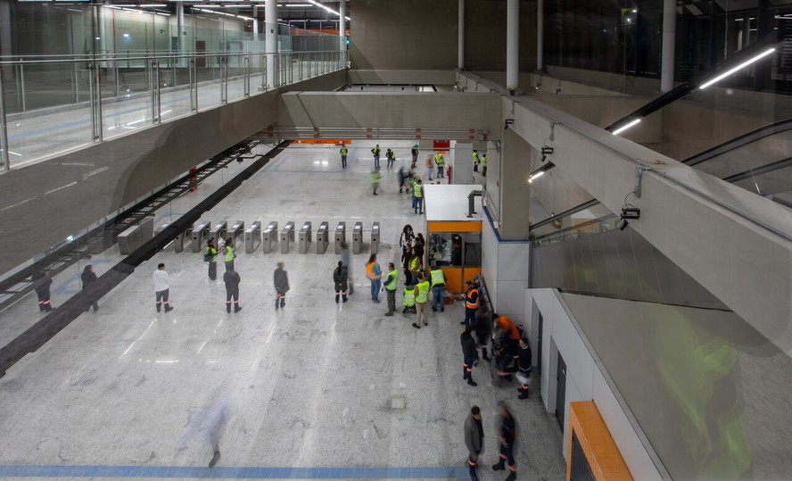 Esta&ccedil;&atilde;o Santa Marina, da Linha 6 (Laranja) do metr&ocirc; de S&atilde;o Paulo