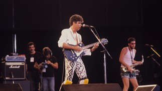 Lulu Santos subiu ao palco do Rock in Rio I nos dias 13 e 18 de janeiro de 1985 — Foto: Anibal Philot / Agência O Globo