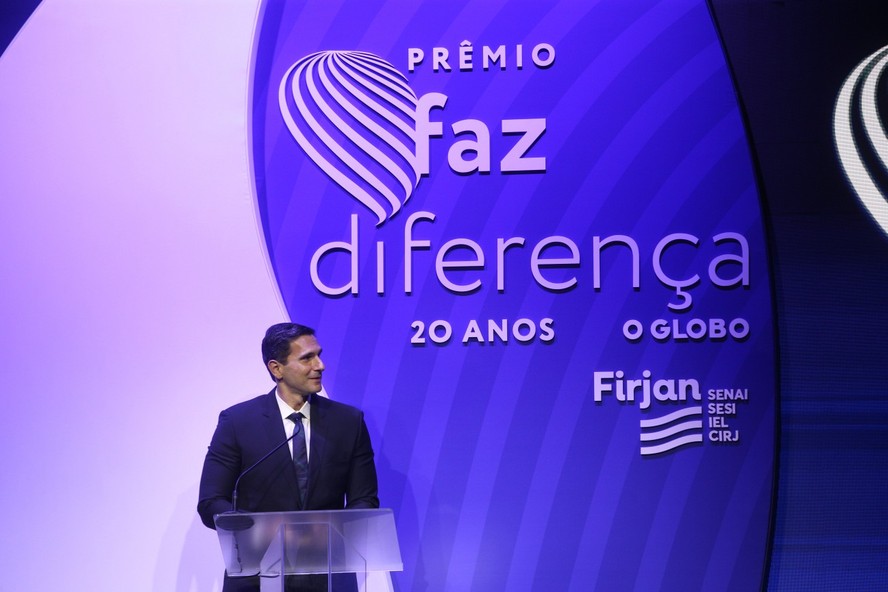 Frederic Kachar, diretor geral de Mídia Impressa e de Rádio do Grupo Globo, abre a 20ª edição do Prêmio Faz Diferença