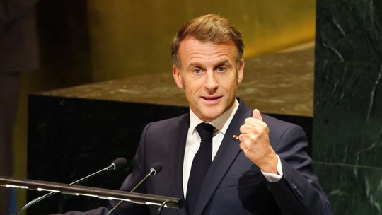 Macron defende Estado palestino desmilitarizado na Assembleia Geral da ONU