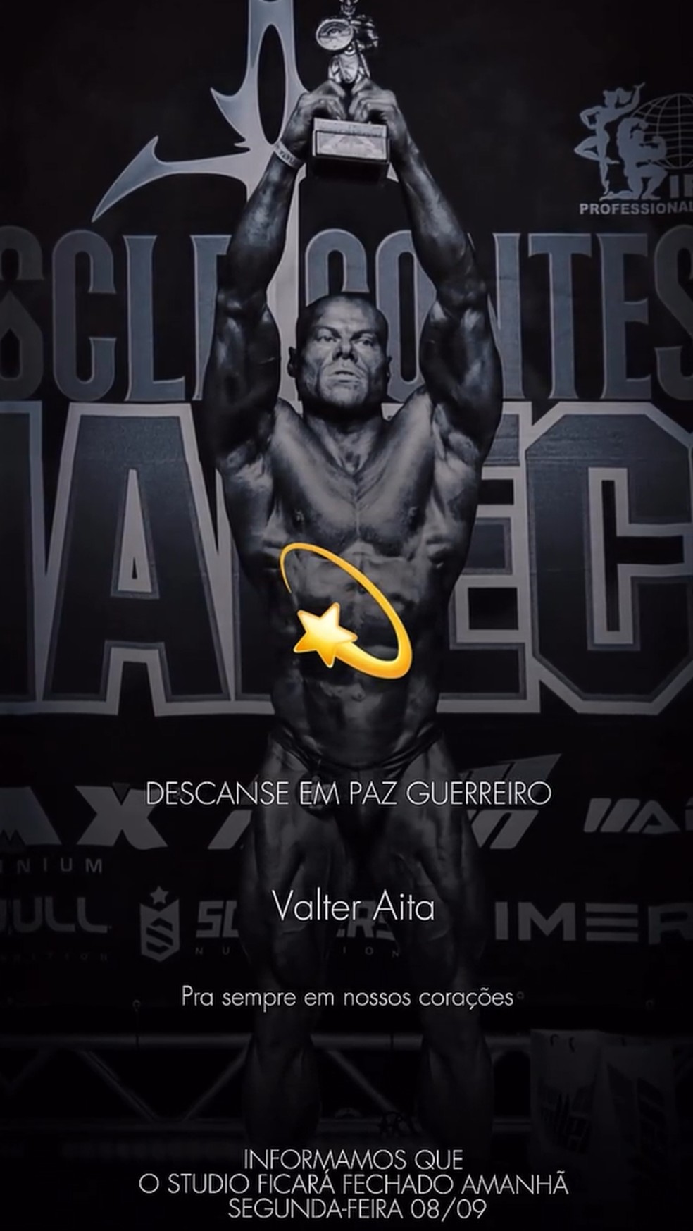 Valter aita foi morto em atakemento de Chapecó (SC) - foto: reprodução Instagram