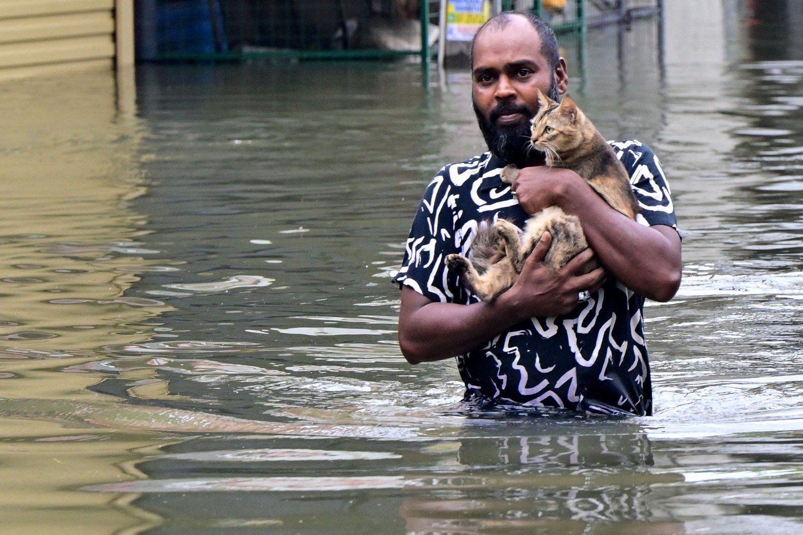Floods in Sri Lanka left at least 123 people dead – Photograph: Ishara S. Kodikara/AFP