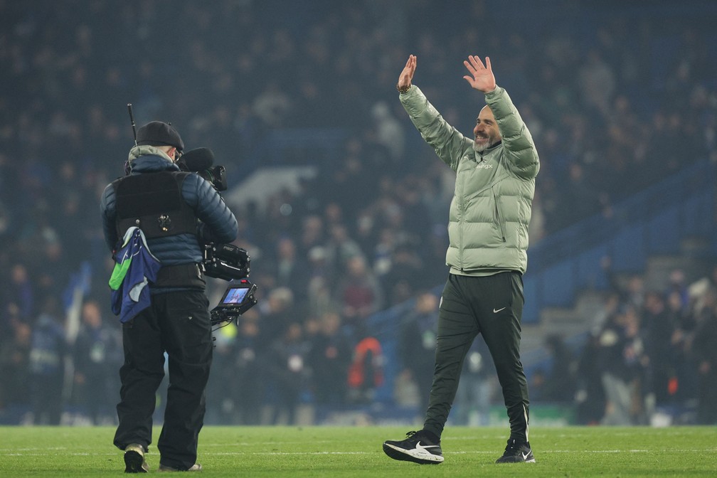 Enzo Maresca, técnico do Chelsea — Foto: Adrian Dennis / AFP