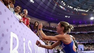 Alice Finot proposed to her boyfriend after the race — Photo: Disclosure / Olympic Games