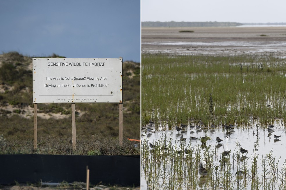 O condado de Boca Chica, onde está a sede da SpaceX no Texas — Foto: Mark Felix / Bloomberg