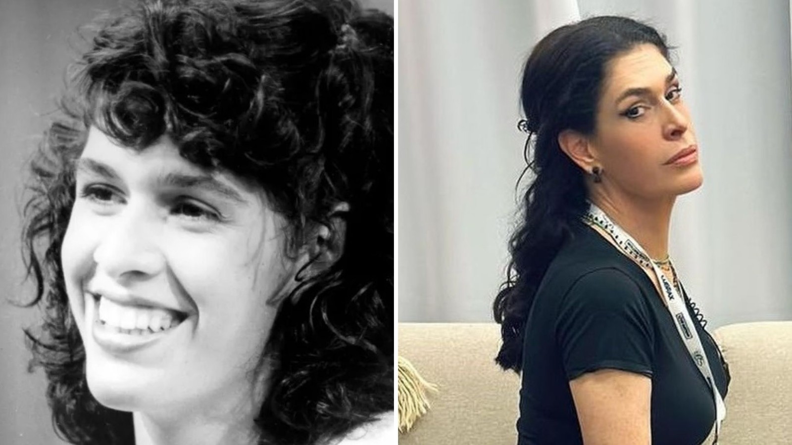 Antes de ser produtora e empresária do meio artístico e trabalhar com o marido, Caetano Veloso, Paula Lavigne iniciou a carreira em novelas da Globo. Ela fez "Brega & chique", "Anos dourados", "Vale tudo" e "Explode coração" — Foto: Globo e Reprodução/Instagram