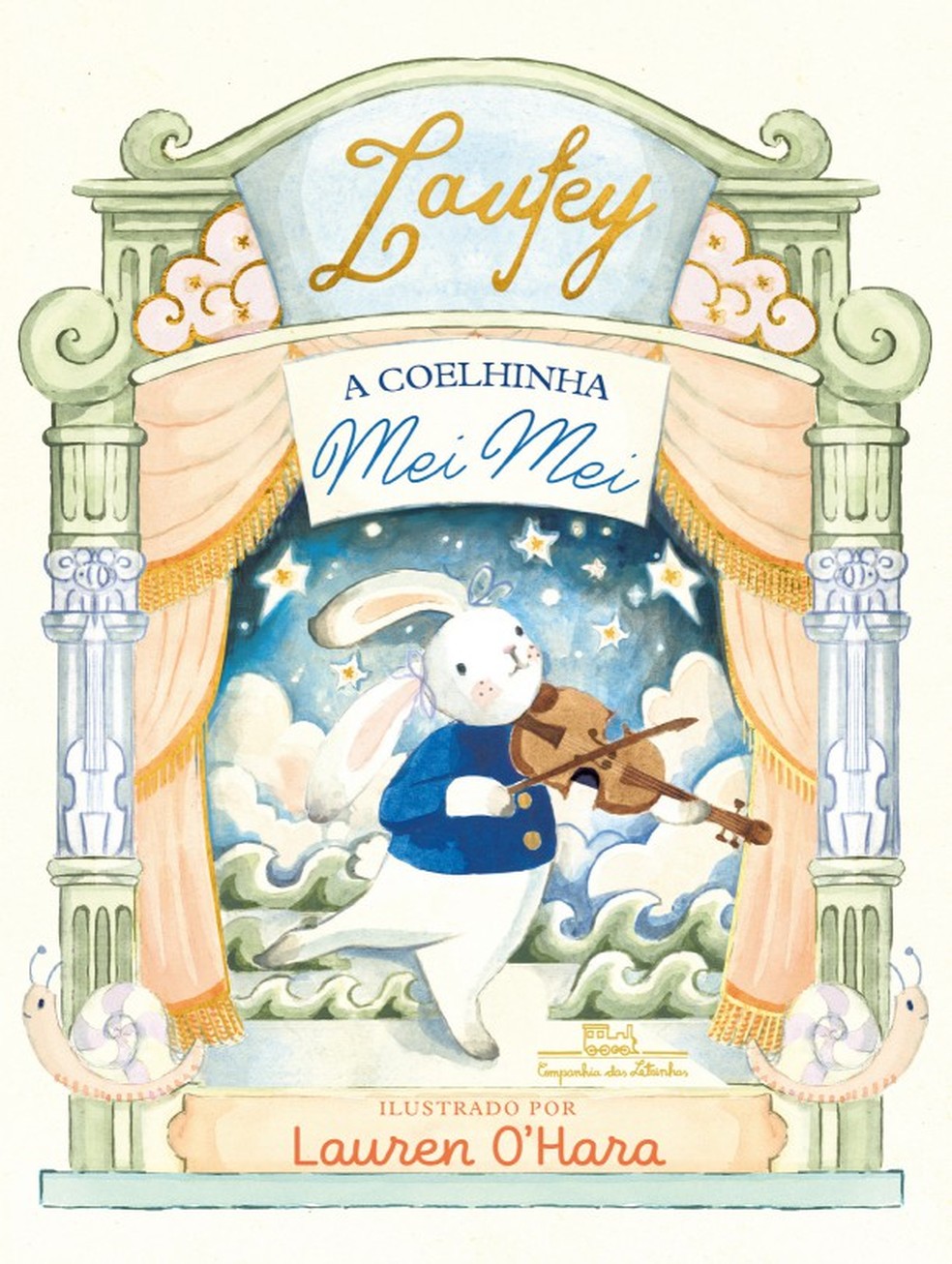 Capa do livro "A coelhinha Mei Mei", de Laufey — Foto: Divulgação/Companhia das Letrinhas