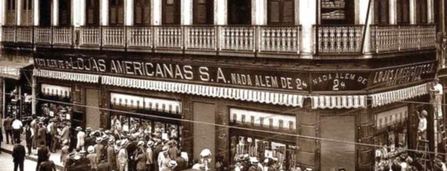 Lojas Americanas: empresa foi fundada em 1929, na cidade de Niterói, no então estado da Guanabara, pelos empresários Max Landesmann (da Áustria), John Lee, Glen Matson, James Marshall e Batson Borger (dos Estados Unidos).  — Foto: Reprodução