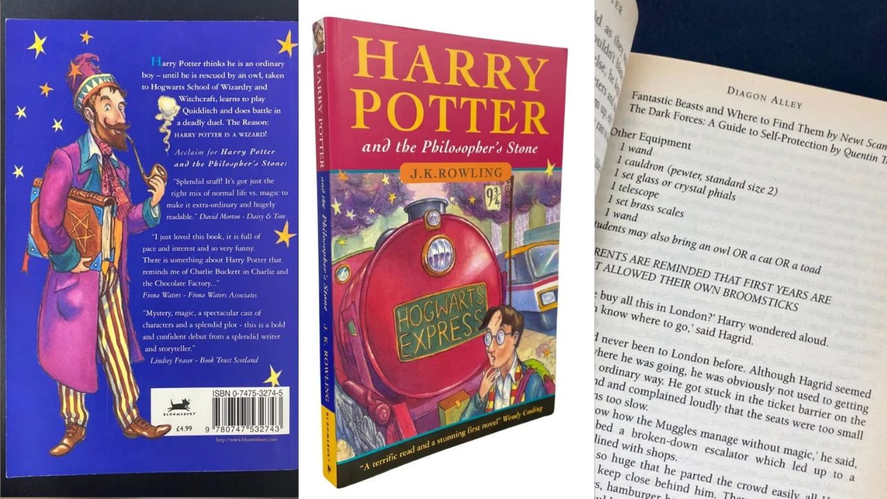 Primeira edição de Harry Potter encontrada após 30 anos em sótão é vendida por R$ 115 mil no Reino Unido