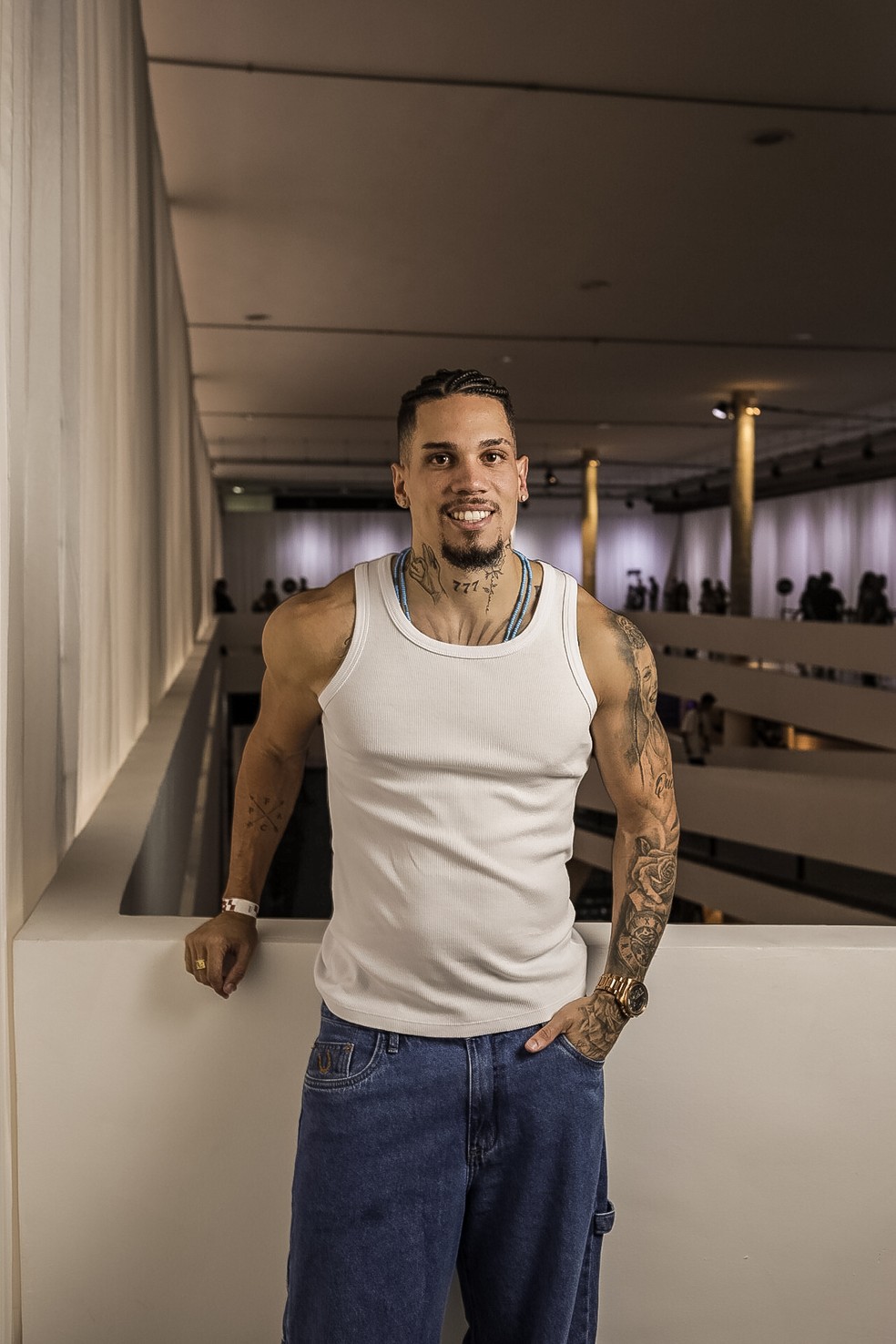 Paulinho estreia nas passarelas nesta quinta-feira em desfile no SP Fashion Week — Foto: Keiny Andrade / Agência O GLOBO
